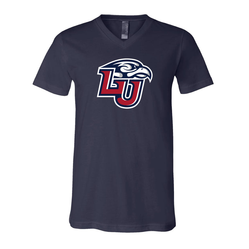 The LU Logo | Navy V-Neck Tee