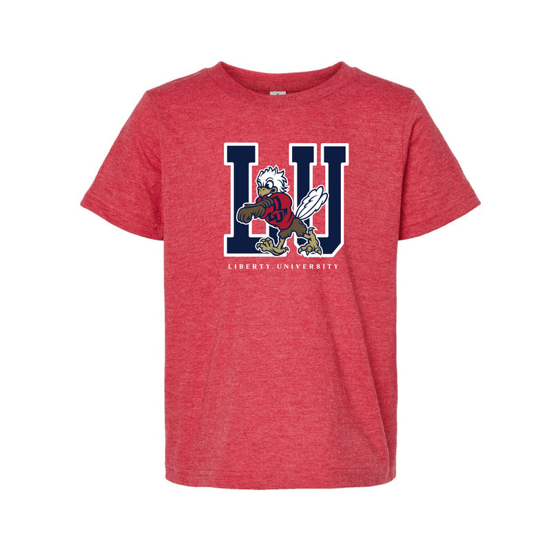 The LU Sparky | Youth Heather Red Tee