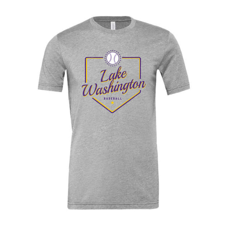 The LW Baseball Plate | Athletic Heather Tee