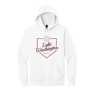 The LW Baseball Plate | White Fleece Hoodie