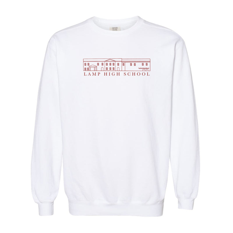 The Lamp High Building | White Sweatshirt