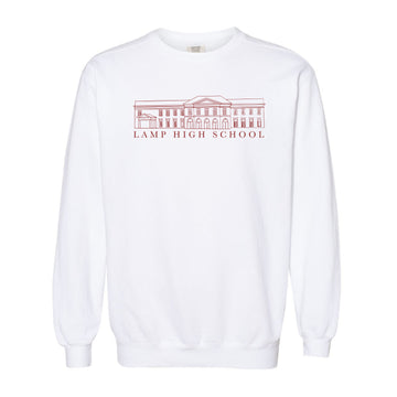 The Lamp High Building | White Sweatshirt
