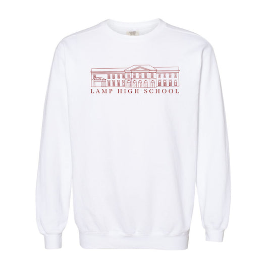 The Lamp High Building | White Sweatshirt