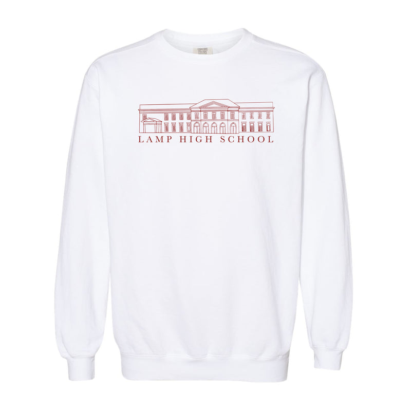 The Lamp High Building | White Sweatshirt