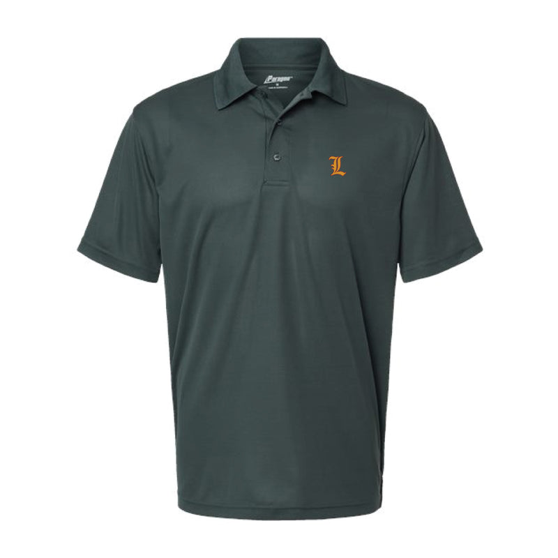 The Lamp Logo | Embroidered Carbon Performance Polo