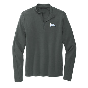 The Lanier Christian Academy Logo | Embroidered Anchor Grey 1/4-Zip Pullover