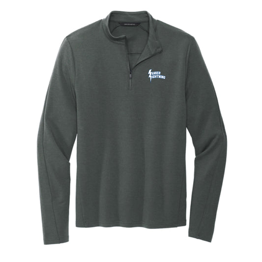 The Lanier Christian Academy Logo | Embroidered Anchor Grey 1/4-Zip Pullover