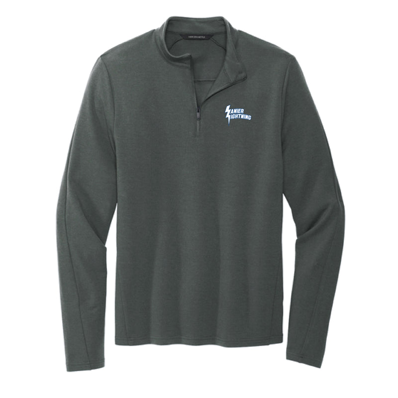 The Lanier Christian Academy Logo | Embroidered Anchor Grey 1/4-Zip Pullover