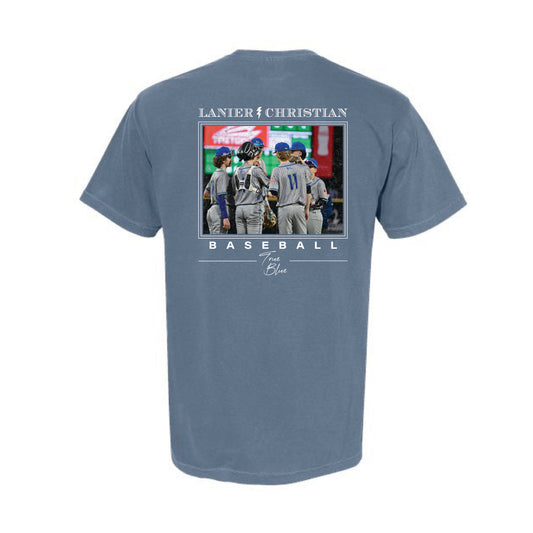 The Lanier Baseball | Adult Blue Jean Tee