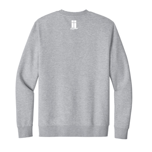 The Lanier Baseball | Adult Light Heather Grey Crewneck Sweatshirt