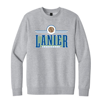 The Lanier Baseball | Adult Light Heather Grey Crewneck Sweatshirt