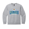 The Lanier Baseball | Light Heather Grey Youth Crewneck Sweatshirt