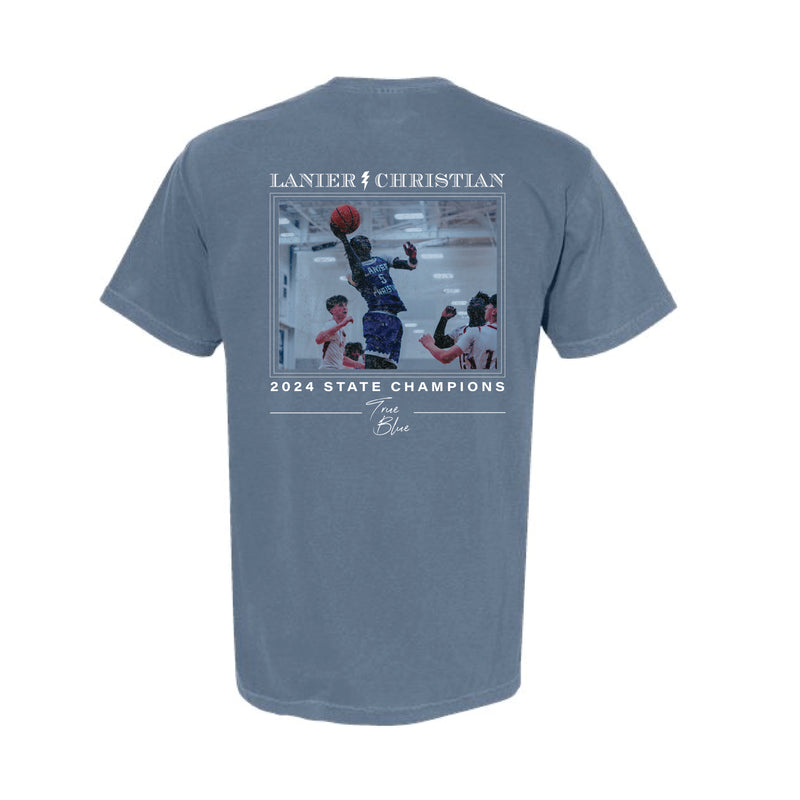 The Lanier Basketball State Champs | Adult Blue Jean Tee