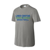 The Lanier Basketball Stripes | Grey Concrete Heather Performance Youth Tee