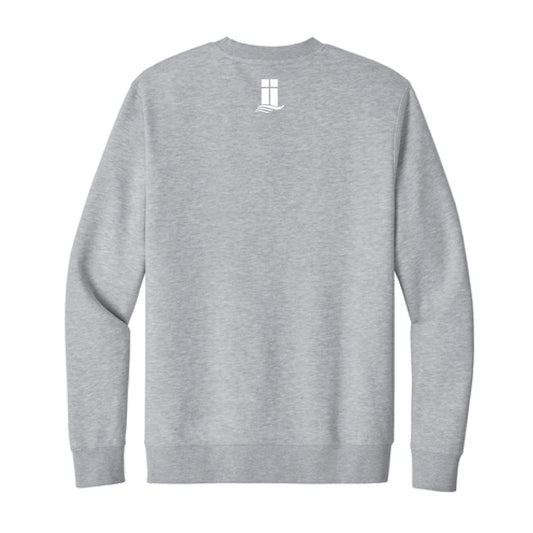 The Lanier Basketball | Adult Light Heather Grey Crewneck Sweatshirt