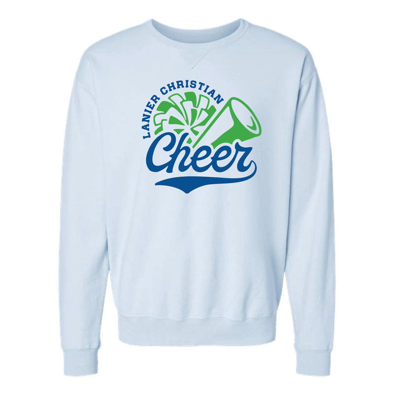 The Lanier Cheer Option 1 | Adult Soothing Blue Crewneck
