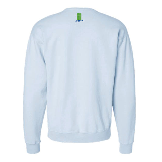 The Lanier Cheer Option 1 | Adult Soothing Blue Crewneck