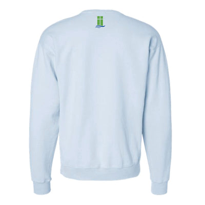 The Lanier Cheer Option 1 | Adult Soothing Blue Crewneck