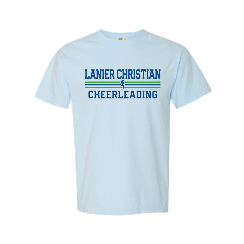 The Lanier Cheerleading Stripes | Chambray Tee