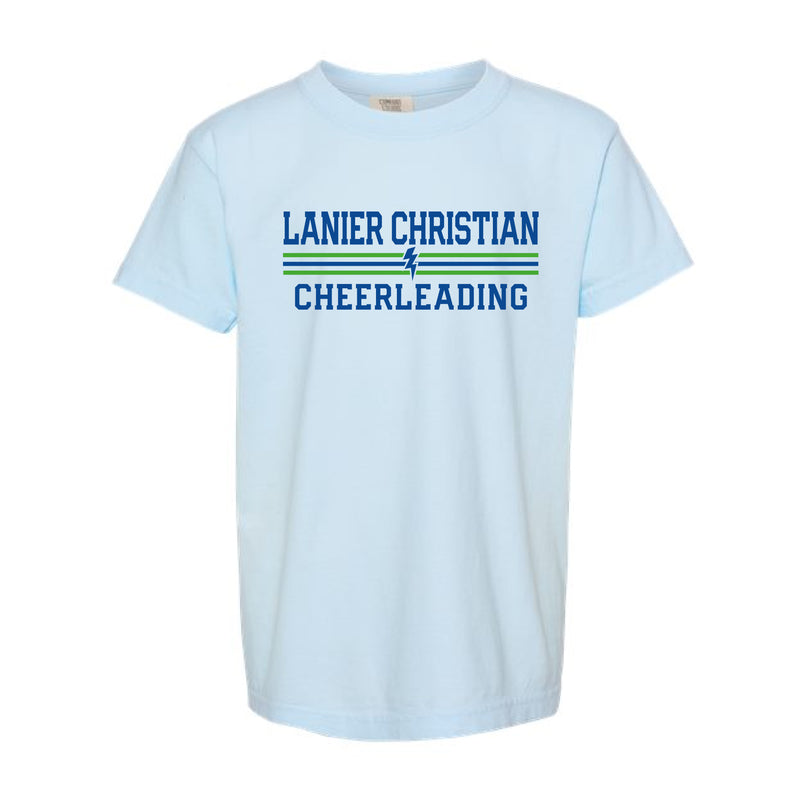 The Lanier Cheerleading Stripes | Chambray Youth Tee