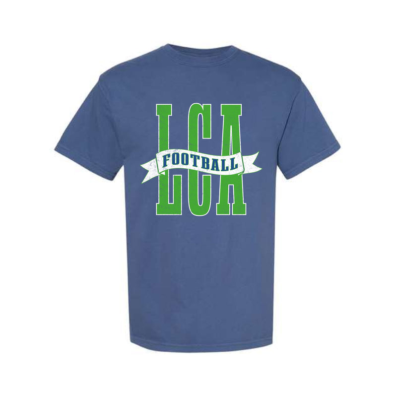 The LCA Football Banner | China Blue Tee