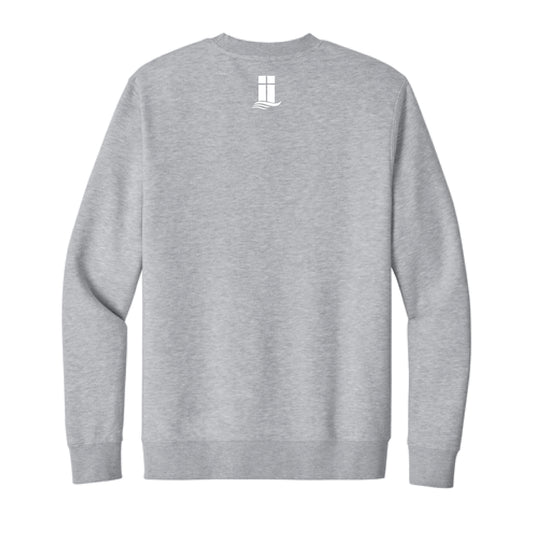 The Lanier Football | Adult Light Heather Grey Crewneck Sweatshirt