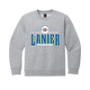 The Lanier Football | Light Heather Grey Youth Crewneck Sweatshirt