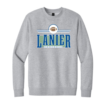 The Lanier Football | Adult Light Heather Grey Crewneck Sweatshirt