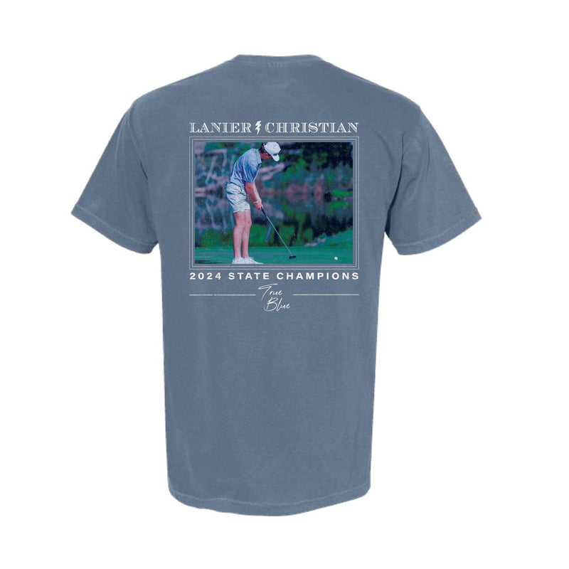 The Lanier Golf State Champs | Adult Blue Jean Tee