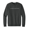 The Lanier Serif | Adult Heathered Charcoal Crewneck Sweatshirt