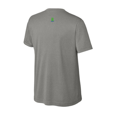 The Lanier Soccer Stripes | Grey Concrete Heather Performance Youth Tee