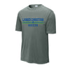 The Lanier Soccer Stripes | Grey Concrete Heather Performance Tee