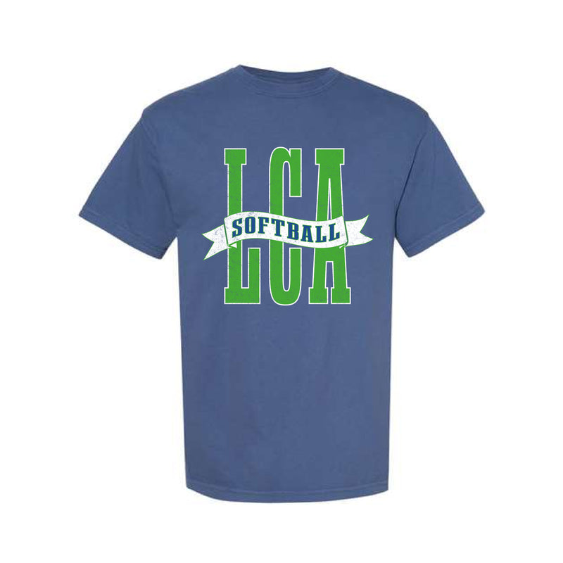 The LCA Softball Banner | China Blue Tee