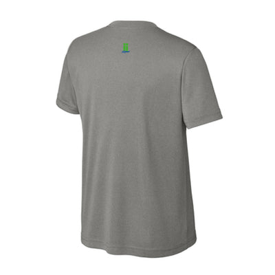 The Lanier Swimming Stripes | Grey Concrete Heather Performance Youth Tee