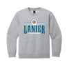 The Lanier Volleyball | Light Heather Grey Youth Crewneck Sweatshirt
