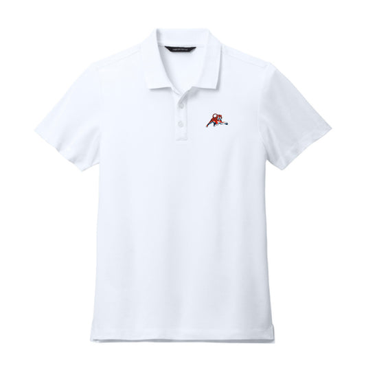 The Leaping Tiger | Embroidered White Polo