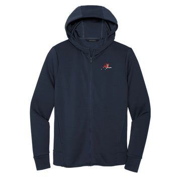 The Leaping Tiger | Embroidered Night Navy Hoodie