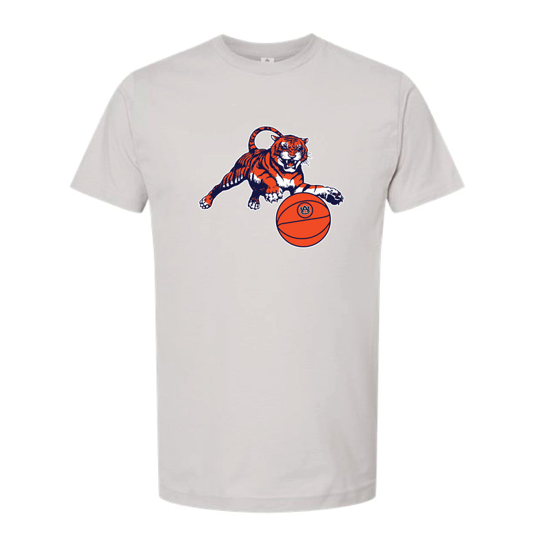 The Leaping Tiger Basketball | Silver Tee