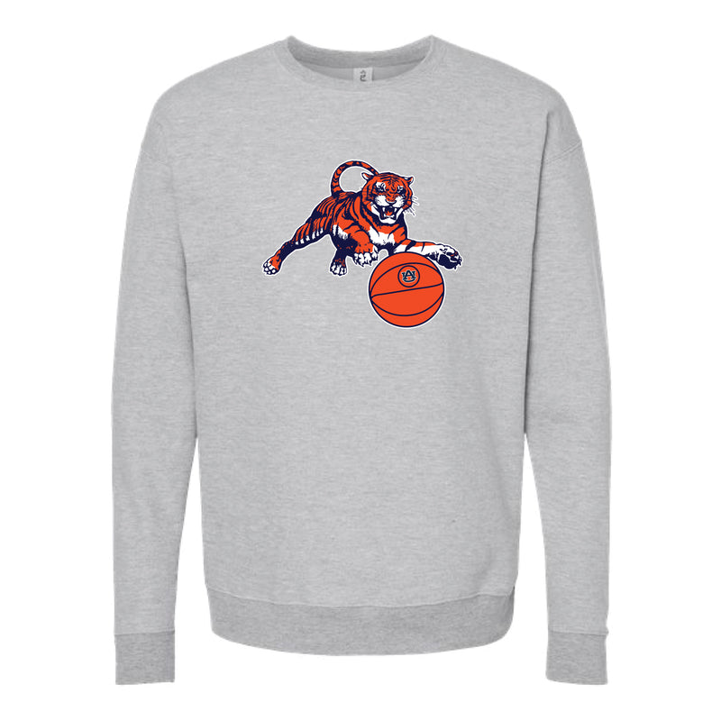 The Leaping Tiger Basketball | Heather Grey Sweatshirt