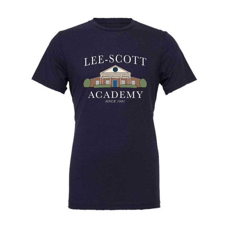 The Lee-Scott Building | Navy Tee