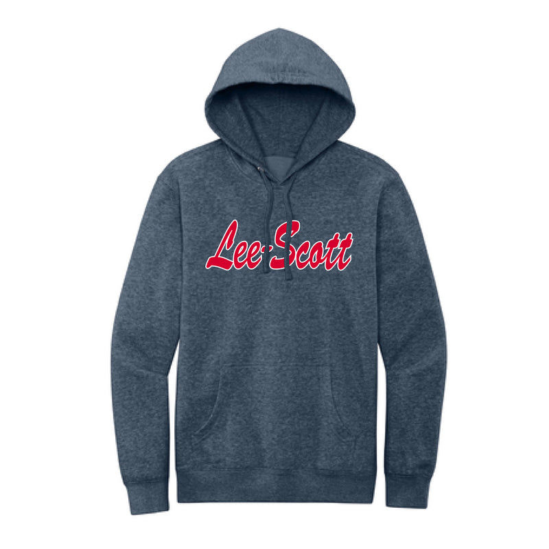 The Lee-Scott Script Logo | Heathered Navy Hoodie