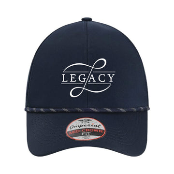 The Legacy Logo | Embroidered Navy Imperial Rope Hat