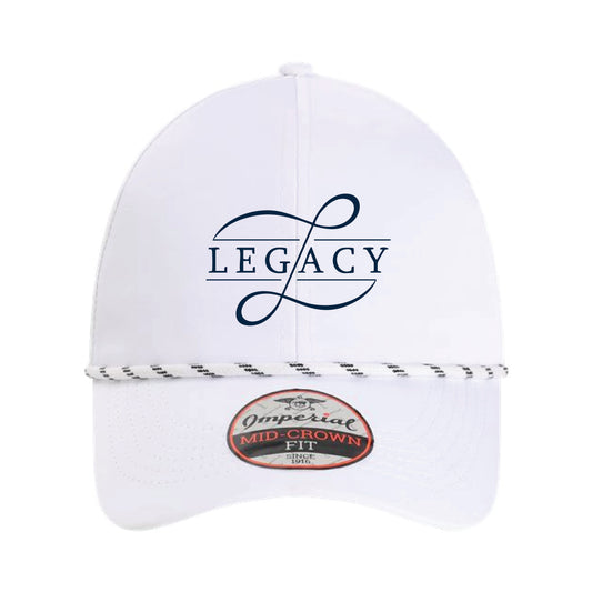 The Legacy Logo | Embroidered White Imperial Rope Hat