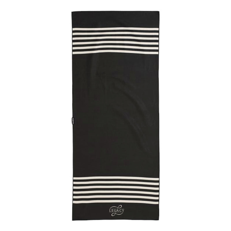 The Legacy Logo | Embroidered Poolside Black Towel