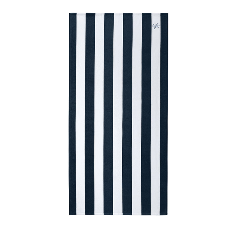 The Legacy Logo | Embroidered Navy Towel
