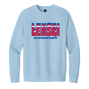 The Lenski Repeat | Adult Ice Blue Crewneck Sweatshirt