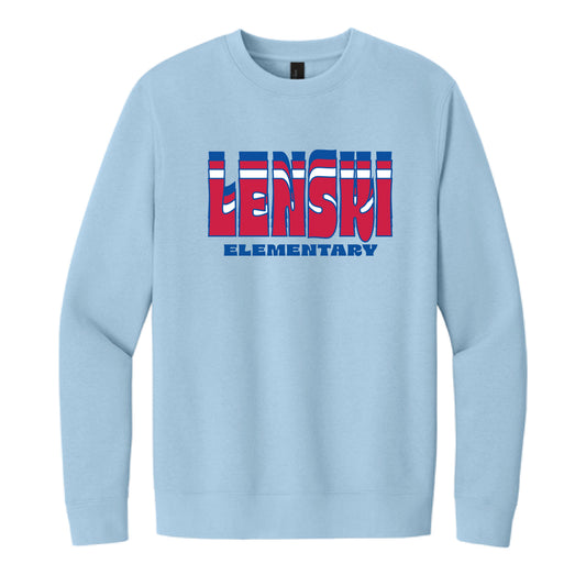 The Lenski Repeat | Adult Ice Blue Crewneck Sweatshirt