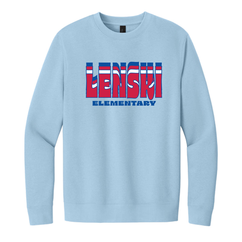 The Lenski Repeat | Adult Ice Blue Crewneck Sweatshirt