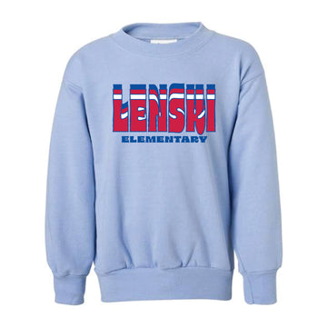 The Lenski Repeat | Youth Light Blue Crewneck Sweatshirt