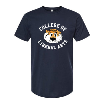 The Liberal Arts Aubie Head | Navy Oversized Tee